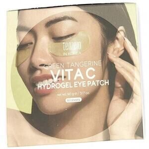 Tenzero Green Tangerine Vita C Hydrogel Eye Patches Dark Circles Skin KBeauty 60